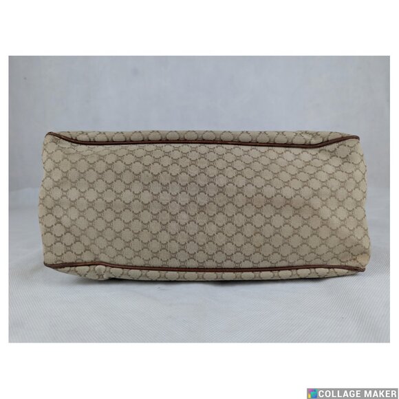 Authentic Celine Tote Bag Handbag Macadam Beige7 Vintage Based on Original Title - Picture 7 of 15